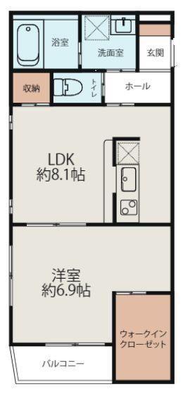 SPECIALE YOKOHAMA(1LDK/1階)の間取り写真