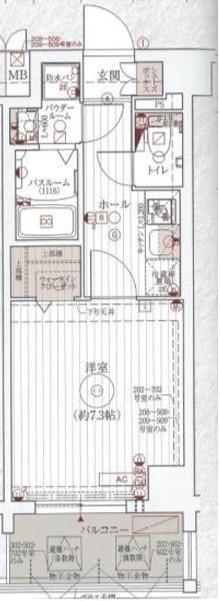 近鉄京都線 東寺駅 徒歩9分 7階建 築6年(1K/3階)の間取り写真
