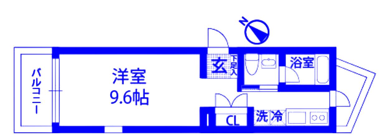 REPETTO上大岡(1K/2階)の間取り写真
