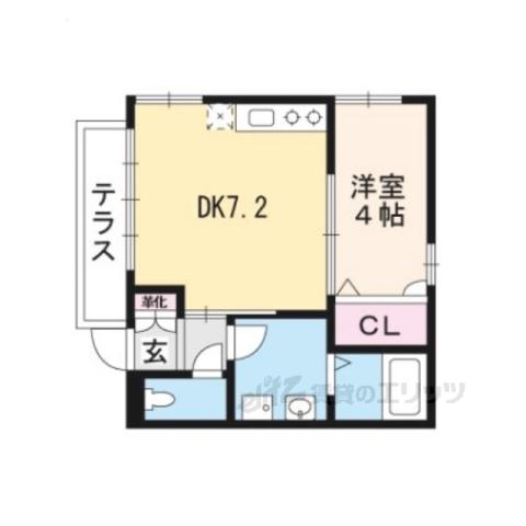 シャーメゾンプレミアス(1DK/1階)の間取り写真