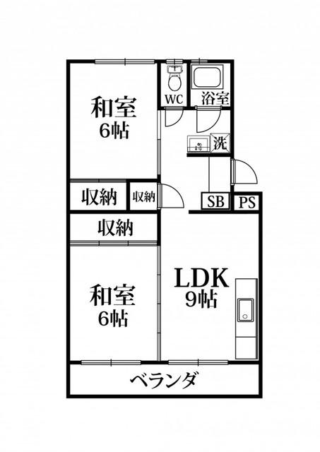 PONDMUM・KI(2LDK/3階)の間取り写真