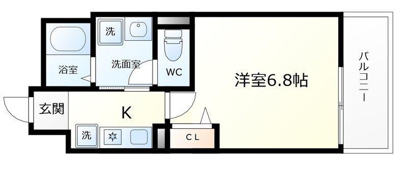 パークハウス大井戸(1K/3階)の間取り写真