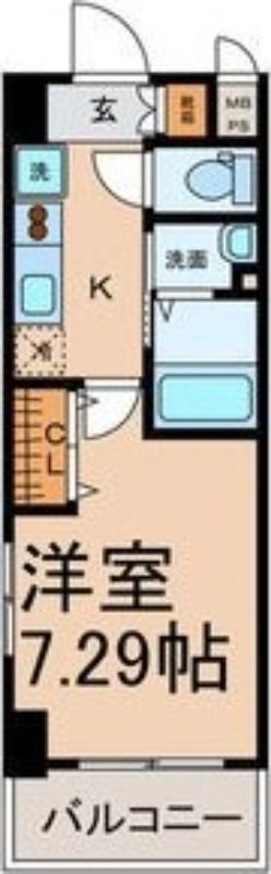 ESTACION KANAYAMA ウエスト・イースト(1K/9階)の間取り写真