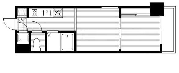 PROJECT NO.57 TOKYO MITO STREET(2K/6階)の間取り写真