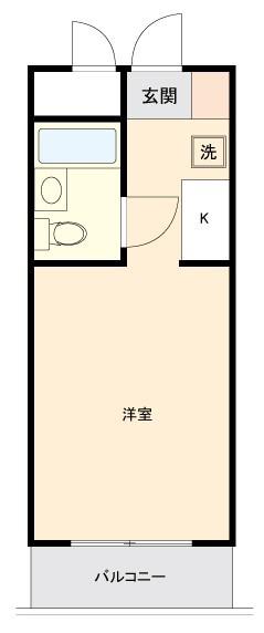 トップ行徳第5(ワンルーム/5階)の間取り写真