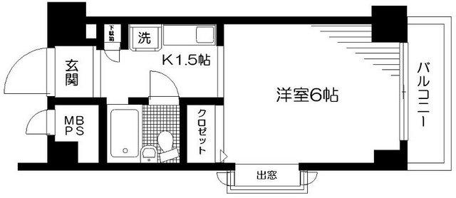 日神パレステージ目白(ワンルーム/7階)の間取り写真