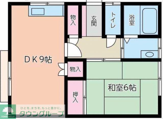 アオキハイム(1DK/1階)の間取り写真