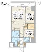 クレストコート江古田(2LDK/4階)の間取り写真