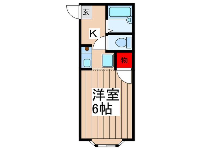 レビアンカ(1K/1階)の間取り写真