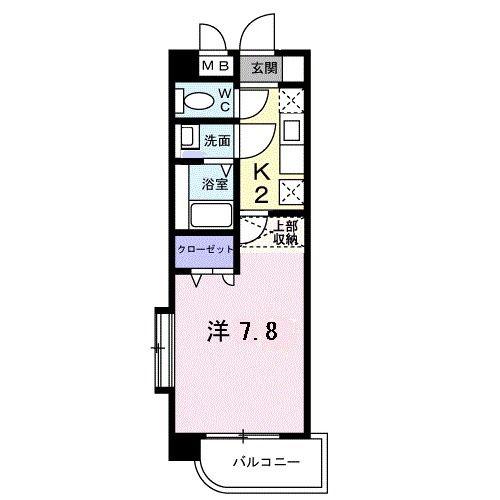 グラン・アベニ-ル(1K/1階)の間取り写真