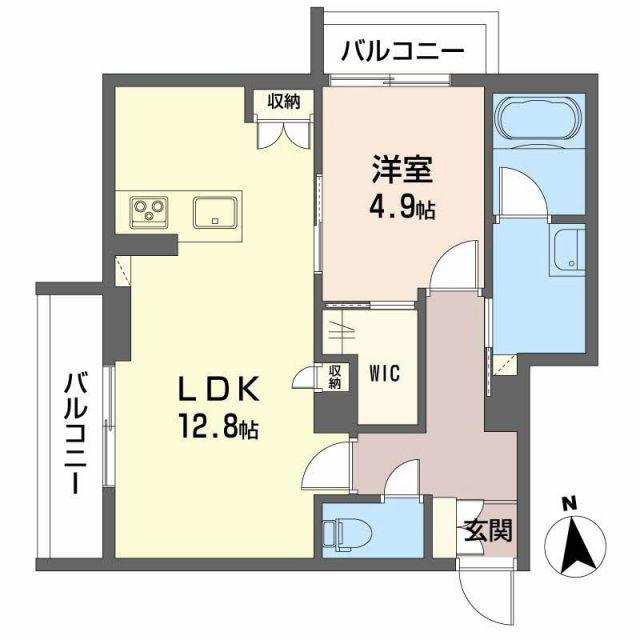 SHA MAISON BELLE CHAMP(1LDK/2階)の間取り写真