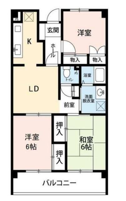 PLENDY相模原清新(3LDK/1階)の間取り写真