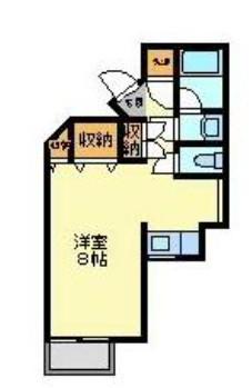 ELM宿河原(ワンルーム/3階)の間取り写真