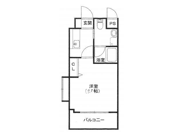 ギャラン吉野町(1K/3階)の間取り写真