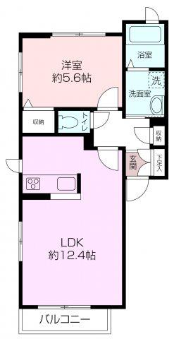 サンステージII(1LDK/1階)の間取り写真