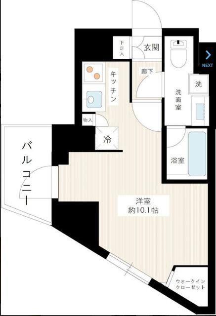 AXAS桜上水ASYLCOURT(1K/6階)の間取り写真
