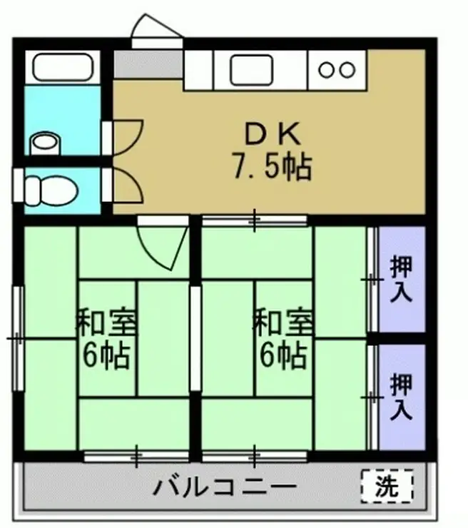 ニュー雑色マンション 2階階 間取り