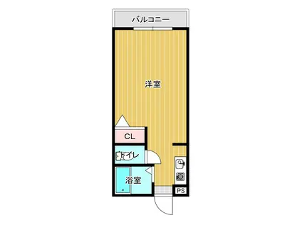 ユニテック東野(1K/1階)の間取り写真