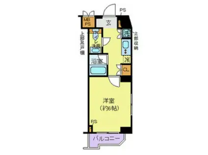 ルーブル下北沢弐番館(1K/8階)の間取り写真
