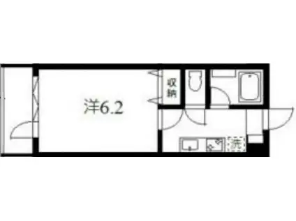 YSK新宿御苑(1K/6階)の間取り写真