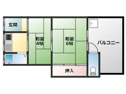 澤村文化(3K/1階)の間取り写真