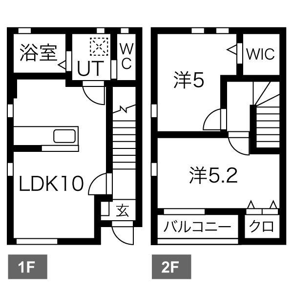 プレジール(2LDK/1階)の間取り写真