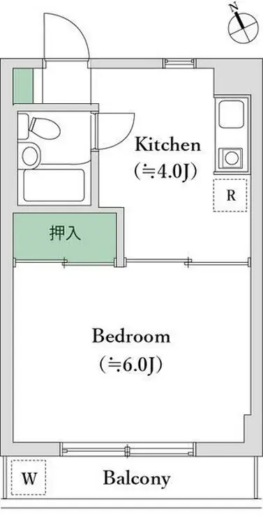 クレール・ヴェルジェ 4階階 間取り