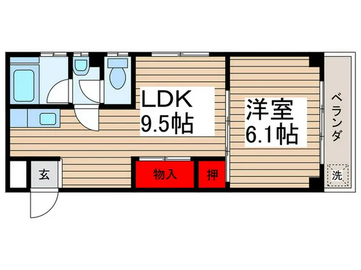 フォーレ向島 3階階 間取り