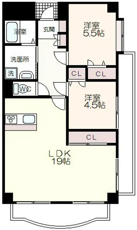 ネオアージュ三鷹 6階階 間取り