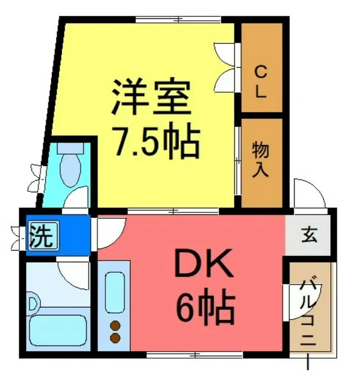サンリットヤハギ 1階階 間取り