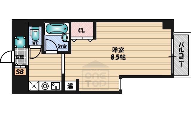 クレールメゾン(1K/7階)の間取り写真