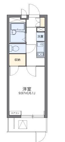 レオパレス アーク(1K/1階)の間取り写真