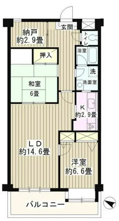 パークハイツ駒込 4階階 間取り