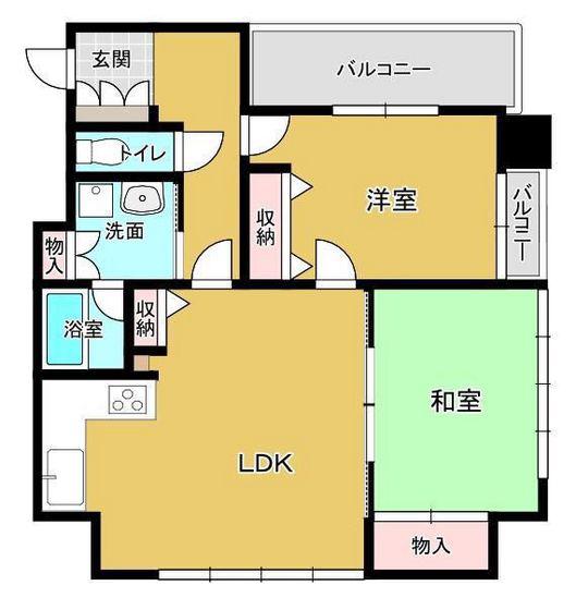 アークスクエア表町(2LDK/14階)の間取り写真
