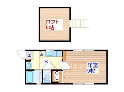 MAISON RATIS(1K/2階)の間取り写真