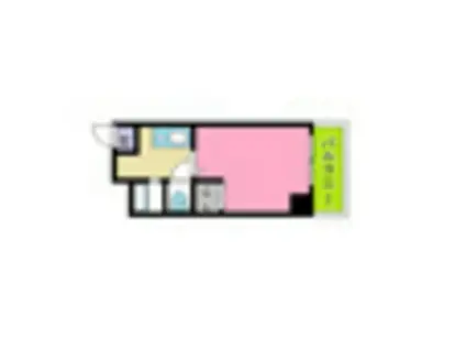 ローゼ比治山(1K/9階)の間取り写真