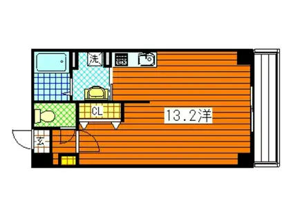 コーポ西翠(ワンルーム/5階)の間取り写真