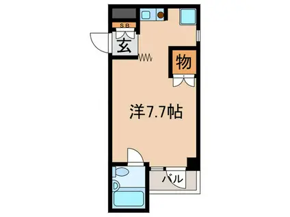 シティハイツコヤマ(ワンルーム/3階)の間取り写真