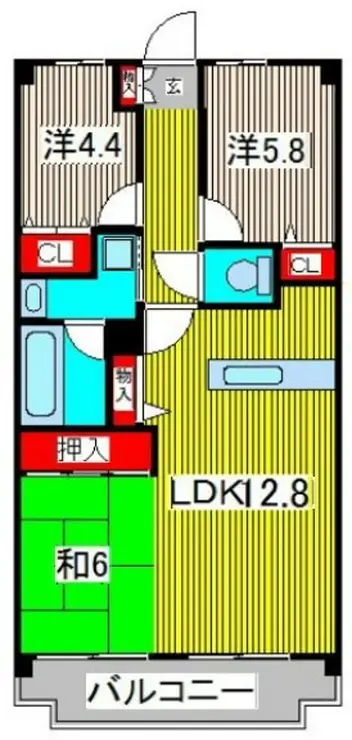 フォーリストフジカ 1階階 間取り