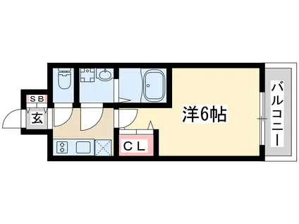 エスリード新大阪ザ・プレミアイースト(1K/11階)の間取り写真