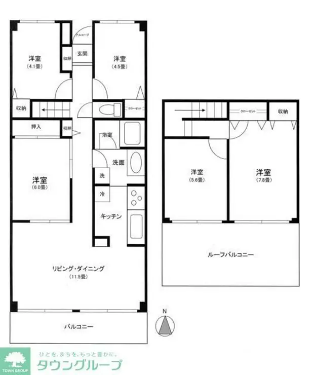 ジュネス 8階階 間取り