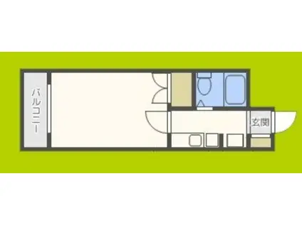平田マンション(1K/7階)の間取り写真