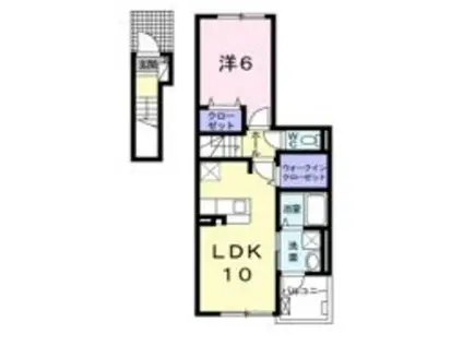 WIN12(1LDK/2階)の間取り写真