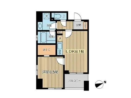 CITY SPIRE芝公園 CITY SPIRE 芝公園(1LDK/9階)の間取り写真