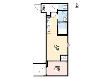 ROBOT HOME 鉄道博物館IIロボットホームテツドウハクブツカン(1LDK/3階)の間取り写真
