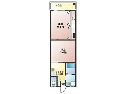 マ・メゾン(2K/1階)の間取り写真