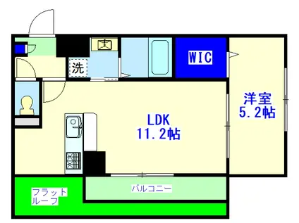 ALIVIO TK(1LDK/3階)の間取り写真