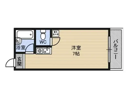 レジデンス堀江(ワンルーム/6階)の間取り写真