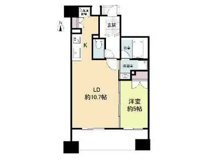 プライムアーバン堺筋本町(1LDK/5階)の間取り写真