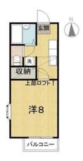 ステーションシティ(1K/1階)の間取り写真